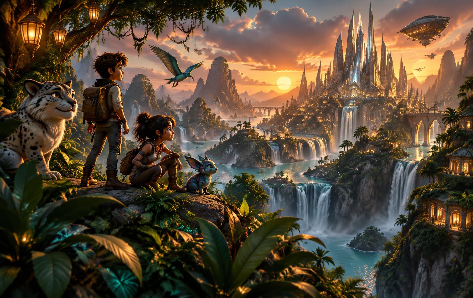 An animated adventure world created by Kinetix Studio